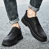Fashion High Quality Men's Oxford Shoes Winter Warm Fur Male Business Shoes British Style Driving Footwear Genuine Leather Casual Shoes