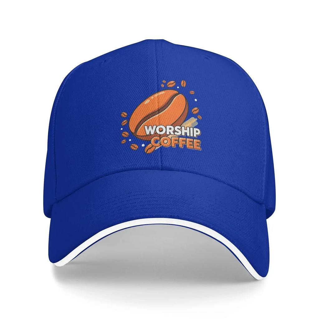 Worship Coffee Baseball Cap Men Adult Custom DIY Trucker Hat Spring Classic Outdoor Sport Breathable Baseball Caps
