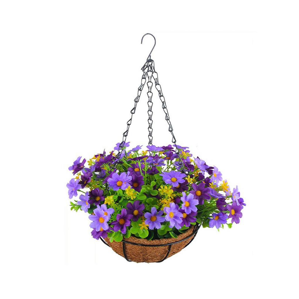 Affordable Price For Artificial Flowers Wall Decor Hanging Baskets Artificial Flowers Simulated Flower Hanging Basket