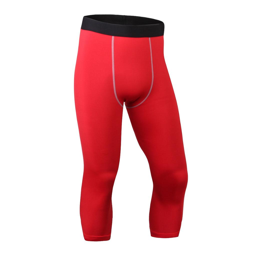 Men's Slim-Fit PRO Capri Pants for Sports Workouts Running