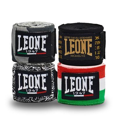 Leone Boxing Wraps - Colored Bandages 3.5m Black and Gold