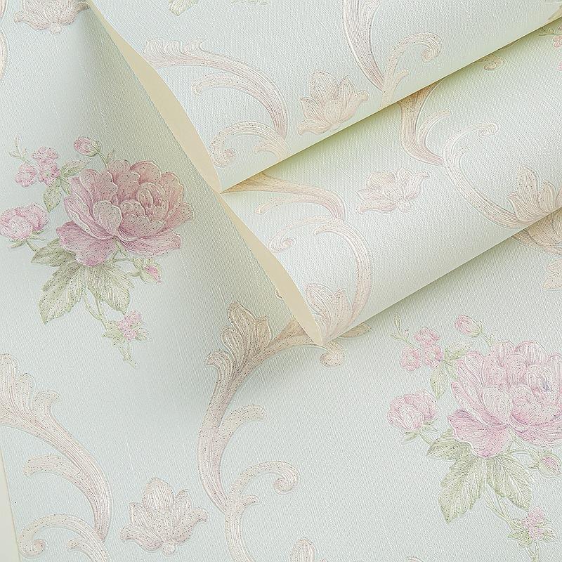 3D Stereo Pink Floral Wallpaper for Bedroom Hotel Guesthouse Pvc Waterproof Living Room Wall Decor Paper Luxury