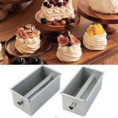 Non Stick Square Bread Loaf Pan with Flowing Heart Design for Perfect Cakes