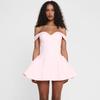 Women's Spring New Product Contrasting Color Design Sexy Tube Top Slim Ruffle Edge Dress