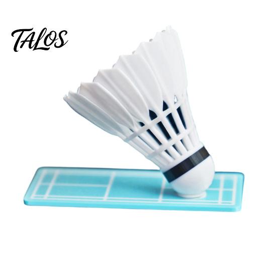 Talos Rotating Car Badminton Ornament with Swivel Mechanism, Shuttlecock Dashboard Decoration for Interior, Gift Sports Lovers