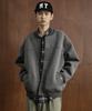 TAKEASY Neoprene Varsity Jacket (Dark Grey)