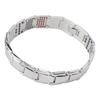 Fashionable Magnetic Therapy Bracelet Slimming Titanium Steel Unisex Magnetic BraceletSilver