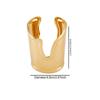 Irregular Shape Geometric Bracelet Metallic Finish Statement Bangle  Women Fashion Jewelry