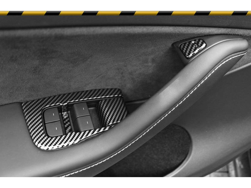 Tesla Model 3/Y Window Lift Switch Frame & Door Button Cover Accessories