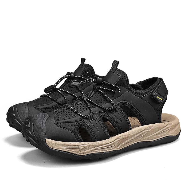 Fashion Men's Breathable Shoes Fashion Men's Casual Sandals Outdoor Non Slip Beach Sandals Men Walking Shoes All-match Luxury Sandals