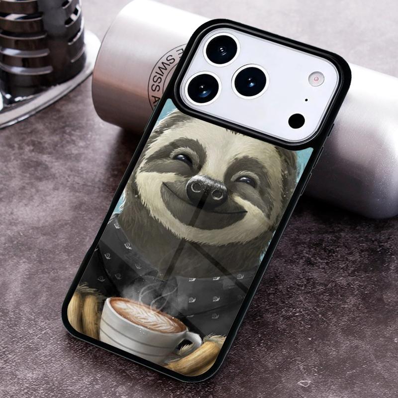 Sloth-Bear Phone Case For iPhone 17,16e,15,14,13,12,11,Mini,Pro,MAX soft Silicone Cover