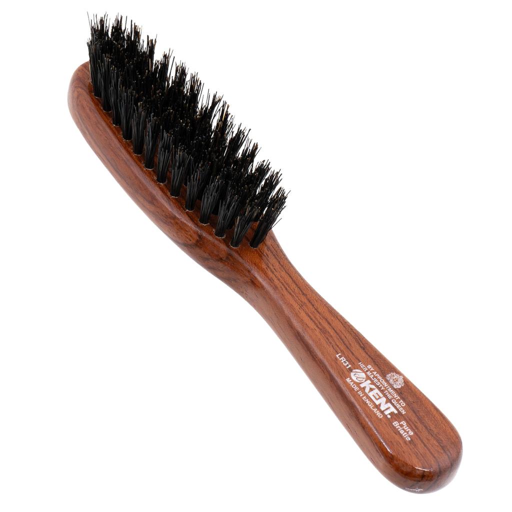 Travel Size Premium Pig Royal Warrant LR31 G.B.KENT Hairbrush, Bristle, Holder,