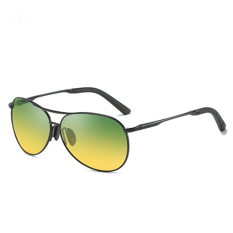 High Quality Men'S Polarized Sunglasses Fishing Retro Sunglasses Color Changing Day And Night Night Vision Glasses Toad