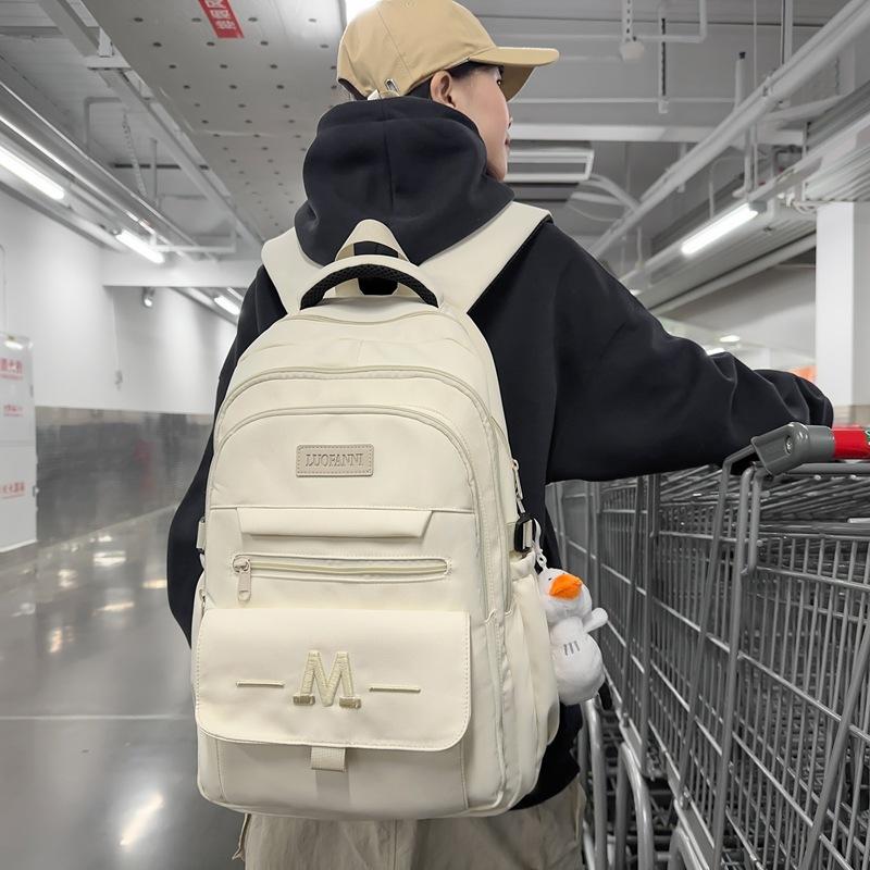 Large Capacity Men's and Women's Backpacks, College Students' Backpacks, Junior High School Students' Schoolbags, Women's Trendy Schoolbags