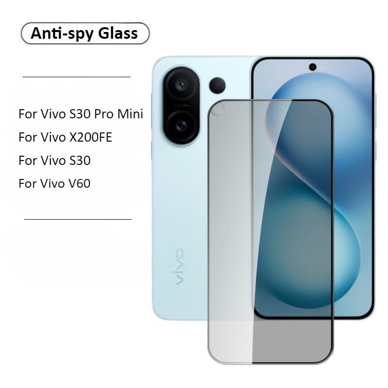 Für Vivo X200FE V60 S30 Pro Mini Klar Mattiert Frostschutzspiegel Gehärtetes Glas Für Vivo x200fe v60 s30 s30pro mini Metallring Kameralinsenfolie
