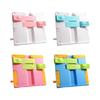 Suporte de Leitura de Plástico Dobrável Suporte Ajustável para Livros Didáticos Descanso de Livro Dobrável com Clipes de Página para Livro Tablet Partituras