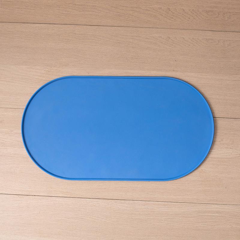 Multi-Functional Pet Feeding Mat-Easy to Clean Durable Surface for Wet/Dry with Non-Slip Raised Edges to Prevent Spills Home Use