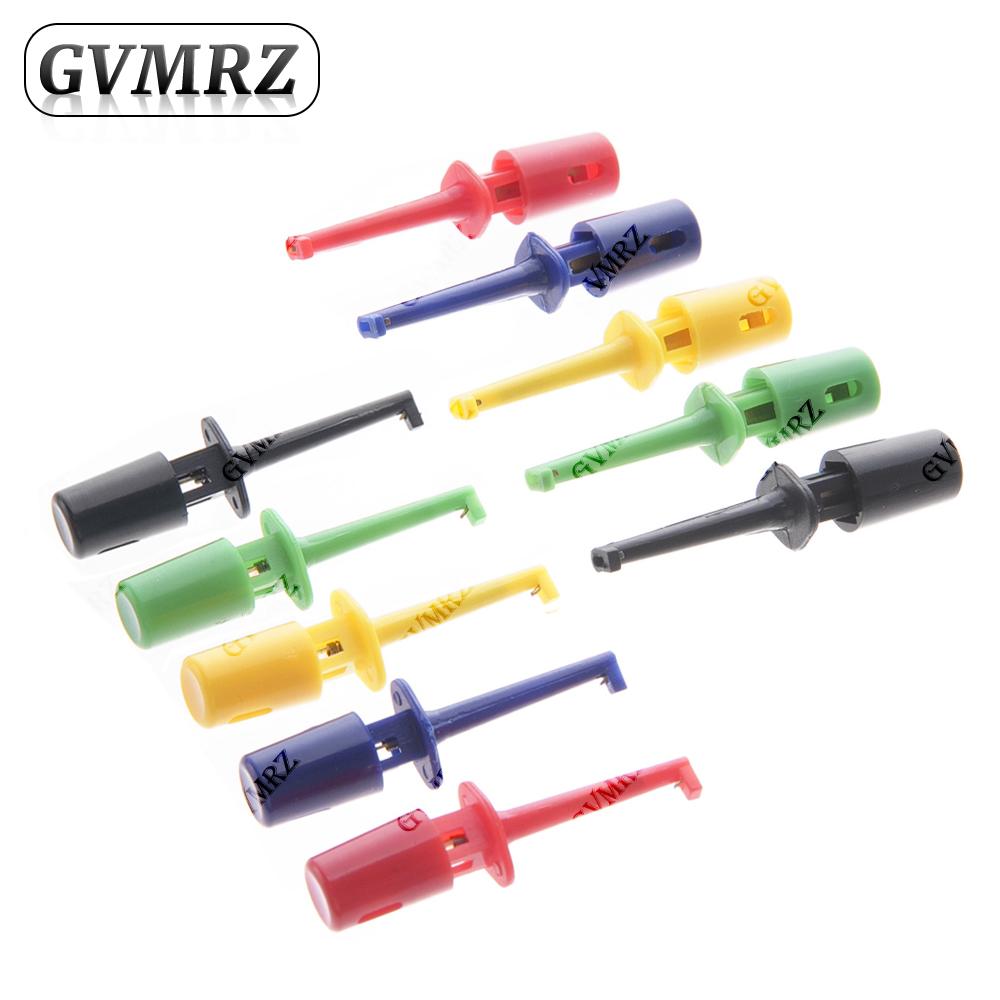 Flat Double Hook Test Clip Assorted Colors for Electronics Testing