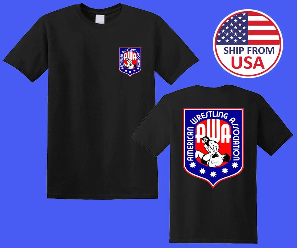 American Wrestling Association Men s Black Size S-5XL 3XL