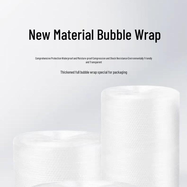 Thickened Single-Layer Bubble Wrap: Protective, Shockproof, Moisture-Proof Packaging Roll