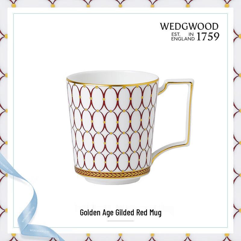 Wedgwood Golden Age Luxurious Gold Red Bone China Mug