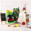 5pcs Wedding Pastry Tool Cookies Elk Santa Claus Christmas Decor Gift Bags Candy Package Drawstring