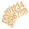 4Sets Waterproof Outdoor Number Stickers for Mailbox Address Identification Numbers Modern Self-Adhesive Decals Exterior