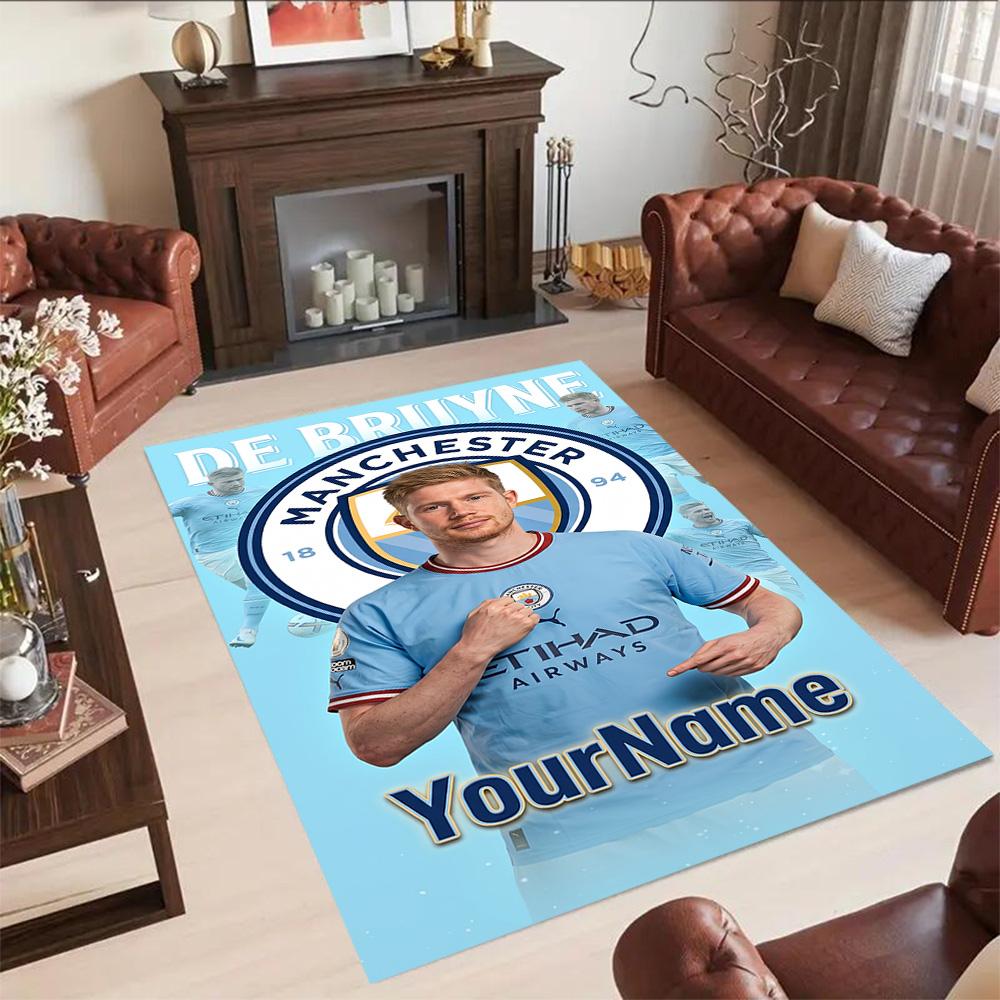 Star Player 3 Customized Name Floor Rug Office Rug Perfect for Foyer Living Rooms Balcony Dormitory Antislip Carpet Office home decor