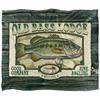 JQ Licensing Old Bass Lodge Silky Sign Supersoft Blanket