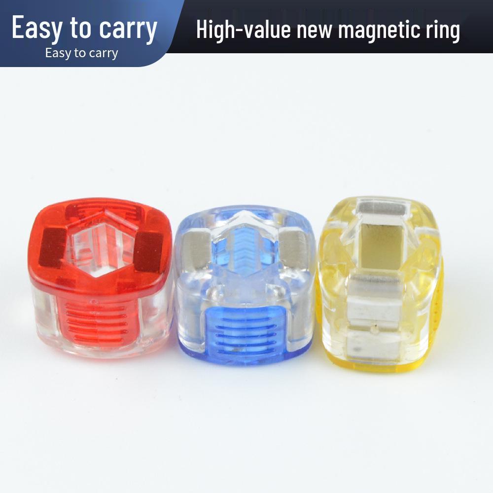 Jelly Universal Magnetic Sleeve: Strong Magnetizer/Demagnetizer with Impact-Resistant Hex Handle for Screwdriver Bits.