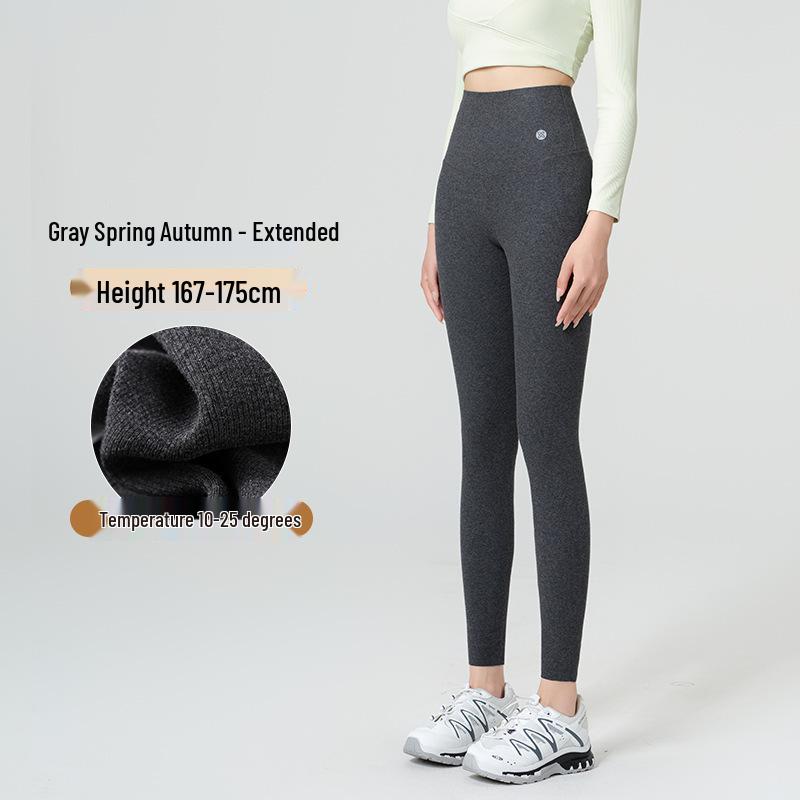 

Cashmere Silk Women s Fleece-Lined Warm Trousers - High Waist, Tummy Control, Butt Lifting, Perfect for Autumn/Winter. Large