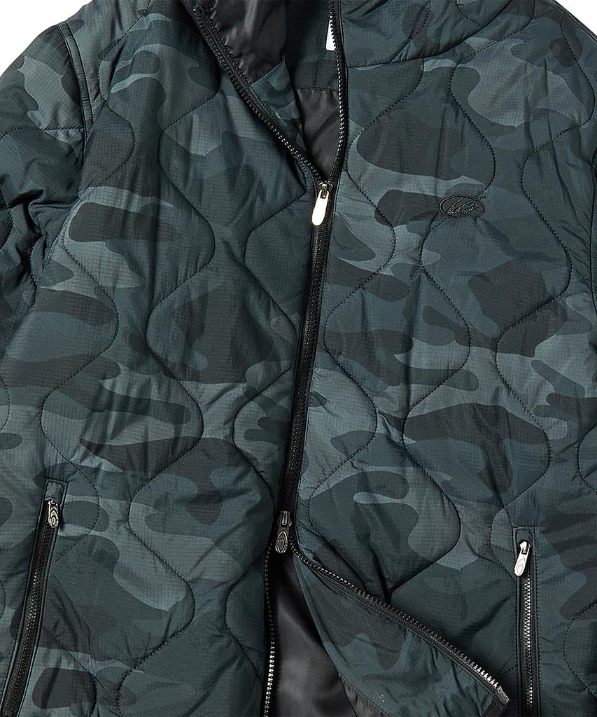 Travel Camo Light Quilted Jacket Green