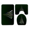 Christmas Bathroom Floor Mat Toilet Three-Piece Set