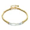 Stone Beaded Bracelet Girls Creative Electroplated Stone Crystal Bracelet