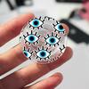 Türkischer Glücksbringer Blauer Nazar-Auge Abstrakter Handygriff Tok Ständer Halter Transparent Griptok für iPhone 13 Samsung Huawei Xiaomi Halterung