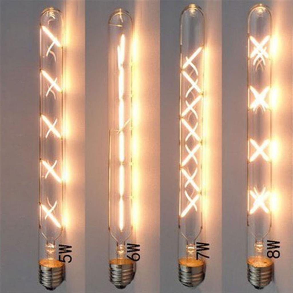 Vintage 2700K  LED Tubular Bulb 5W 6W 8W T300 Long Tube Edison Led Filament Bulb for Replacement Incandescent Decor Lamp
