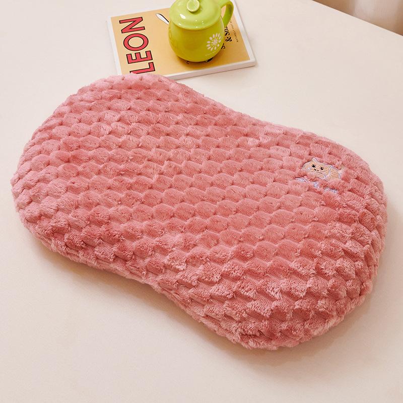 Scarab Velvet Cat Belly Pillow Bean Velvet Pillowcase Memory Foam Pillow Beauty Egg Material Cat Belly Pillow Core