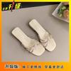 With Skirts, Beautiful Women's Cool Slippers 2025 Gentle Bow Open-toed Slippers Women's Summer Wear
