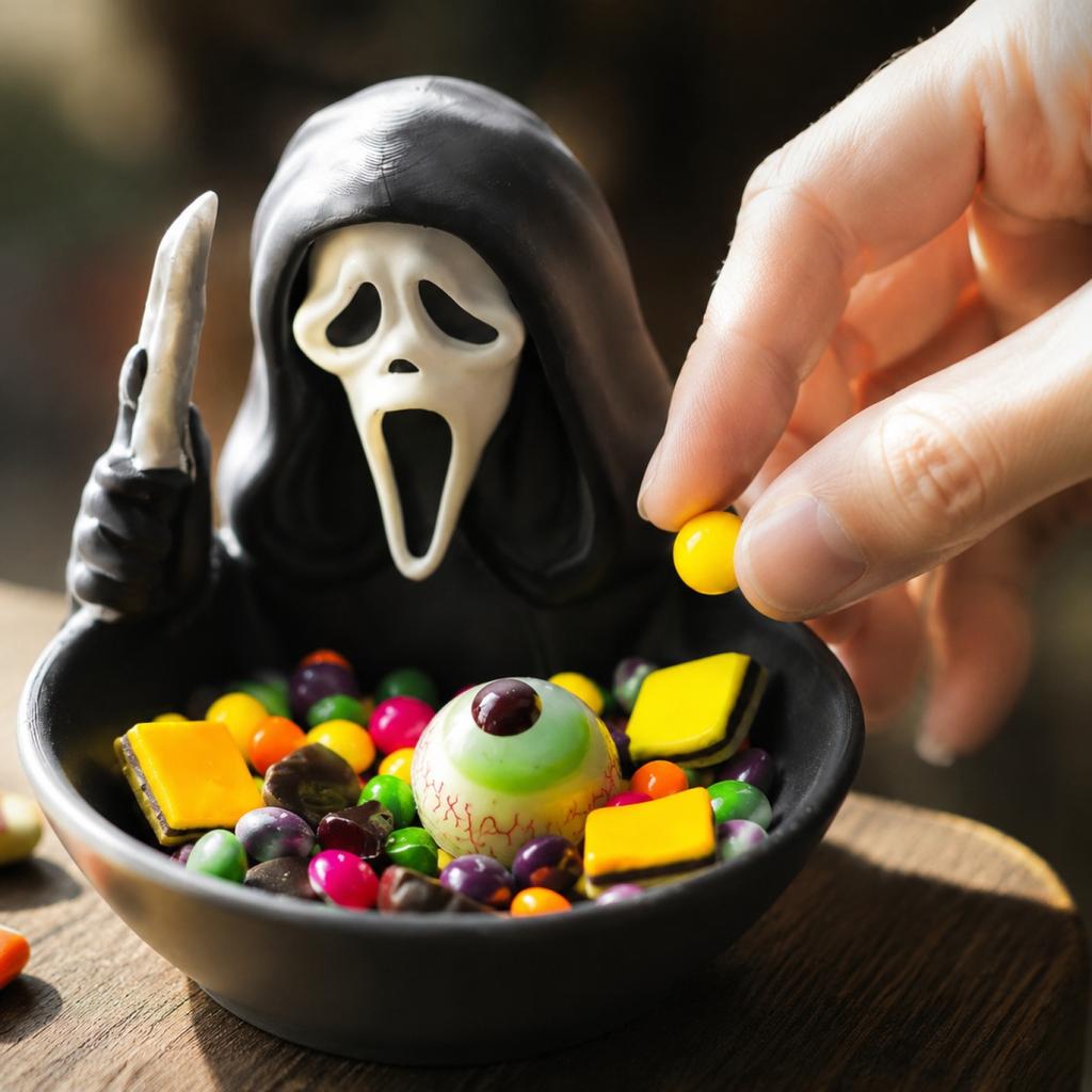 Halloween Face Candy Bowl for or Party Decor
