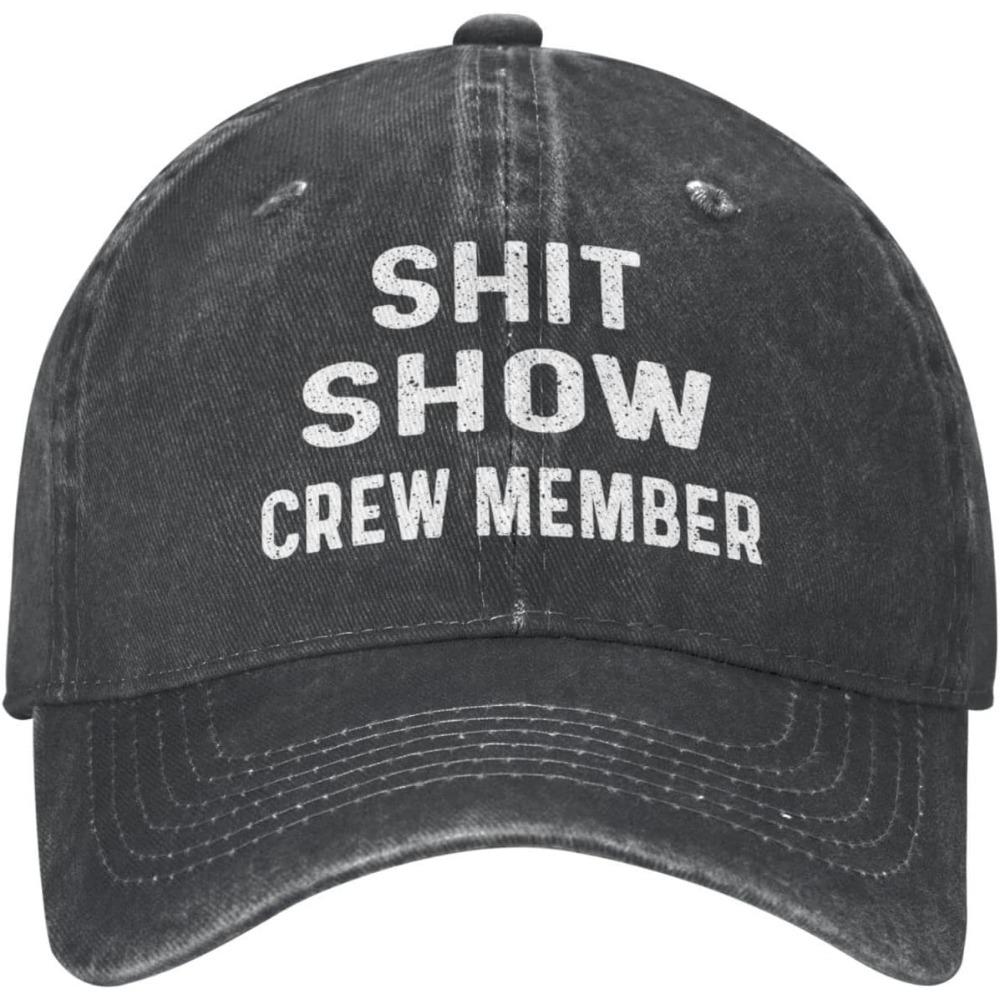 Funny Hat Shit Show Crew Member Hat Women Dad Hats Adjustable Caps