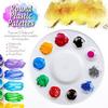 Tavolozza Rotonda a 10 Fori per Pittura Artistica Acquerello Gouache - Tavolozza Pittura Multicolore