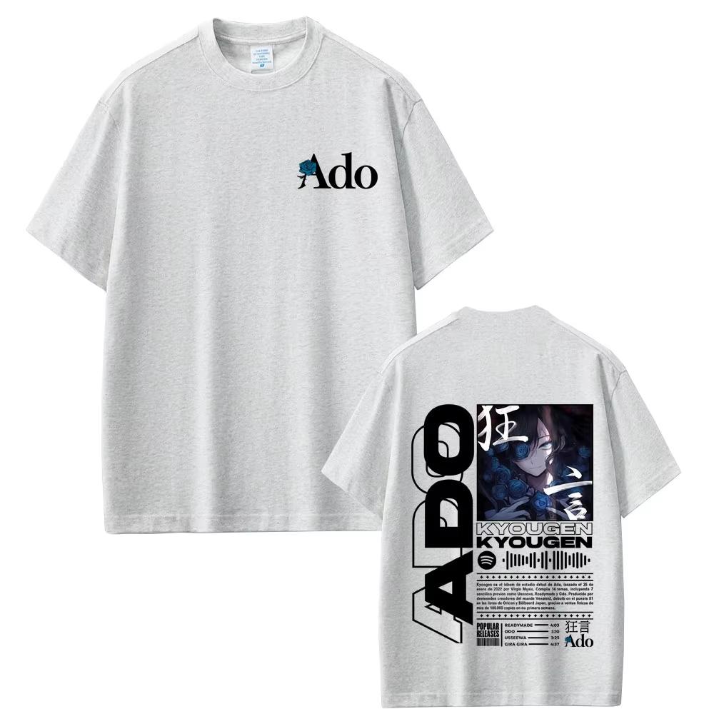 

Hot Ado Kyougen Album Graphic Tshirt World Tour 2025 Hibana Merch T-shirts Summer Men Women Fashion Japanese Style Streetwear 4XL