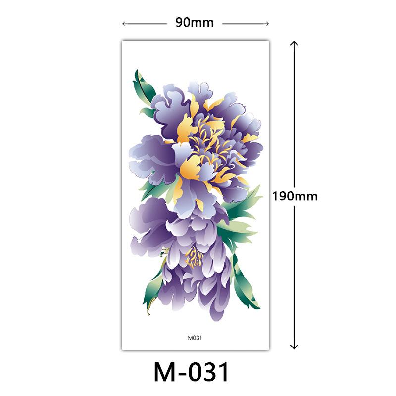 Waterproof Three-Dimensional Color Print Tattoo Sticker, Butterfly Flower Animal Tattoo