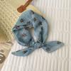 New temperament advanced sense neck cotton and linen silk scarf women's Korean lazy style versatile brown series small square scarf