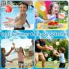Reusable Water Balloons, Refillable Water Balloons Quick Fill, Soft Silicone Water Splash Balls for Toddler Age 4-12, Self Seal