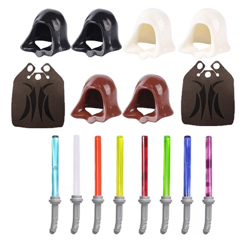 Building Blocks Characters Soldiers Military Accessories Guns Movie Peripherals Double-Sided Cloaks Helmets Swords Axes Toy Gift