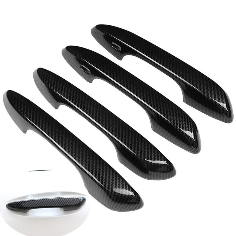 Car Door Handle Cover For Lexus UX UX200 UX250h 2018     Carbon Fiber Chrome Trim Sticker Styling Accessories