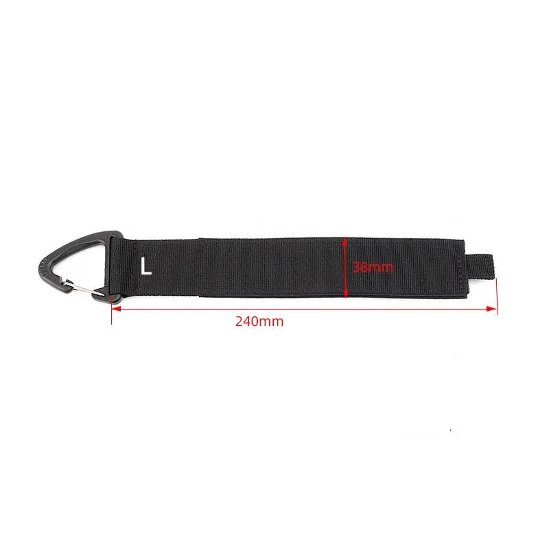 Hanging Carabiner Heavy Strap Nylon Storage Belt Extension Cord Storage Finishing Heavy Strap Wire Manager Cable Ties Organizer