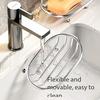 Creative Soap Dish, Oval Soap Tray with Drainage, Bathroom Soap Holder, Thickened Stainless Steel Material, Durable, Bathroom Accessory