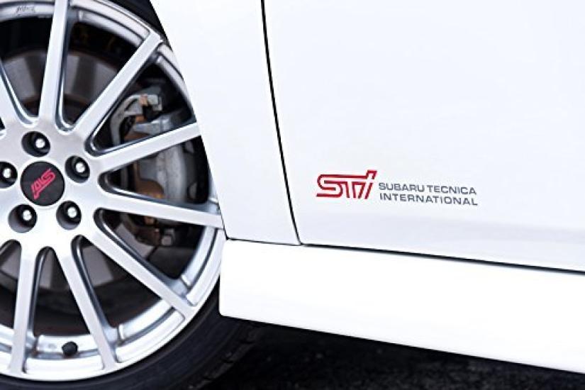 STI C Set of 2 SUBARU/Subaru [Sticker (Cherry Red)] [STSG14100310]